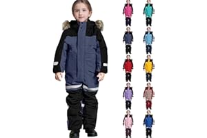 Kids Snowsuit One Piece Boys Girls Snowboard Suits Ski Jumpsuits Coveralls Outdoor Waterproof Windproof Snowsuits