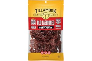 Tillamook Country Smoker Real Hardwood Smoked Beef Jerky, Old Fashioned, 10 Ounce