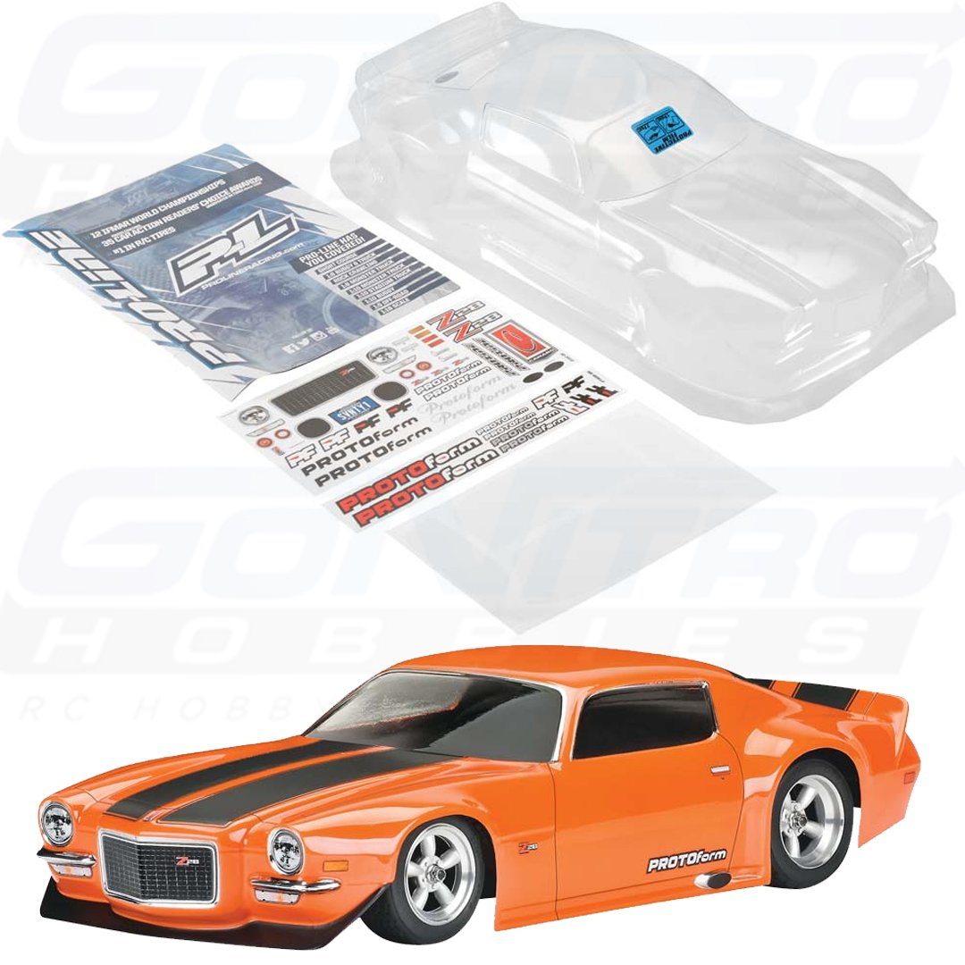 Photo 1 of **Parts Only**PROTOform 1971 Chevrolet Camaro Z28 Clear Body VTA Class PRM155240 Car/Truck Bodies Wings & Decals