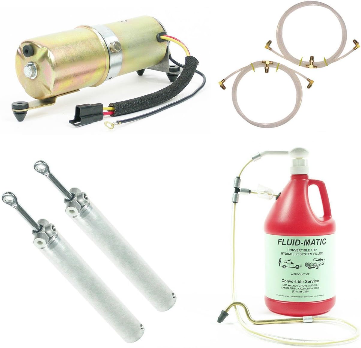 Amazon Com Convertible Top Hydraulic System Cylinders Hoses Motor Fits All 68 72 Gm Mid Size Chevrolet Pontiac Olds Buick Automotive