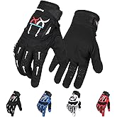 shamofeng Breathable Motorcycle Riding Gloves Full Finger Knuckle Protection Touchscreen Compatible for Motocross, Mountain Bike,Dirt Bike, Cycling, Off-Road Racing