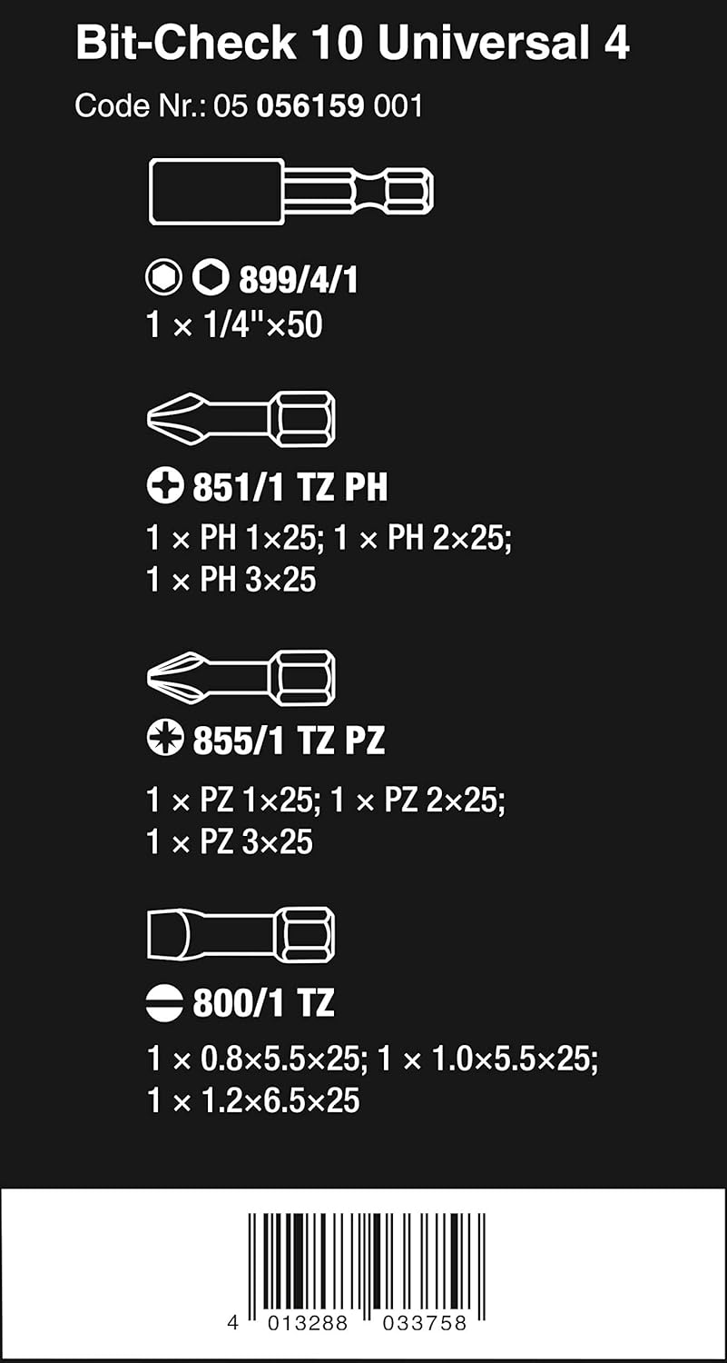 Bit-Check 10 Universal 4, Silver, 10 piezas - Image 3