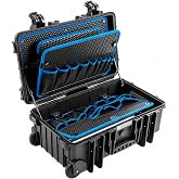 B&amp;W International Jumbo 6600 Outdoor Tool Case with Pocket Tool Boards, Black