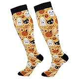 Wusikd Halloween Pumpkins Compression Socks for