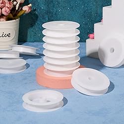Craftdady 50Pcs Empty Plastic Wire Spools 2.64" in