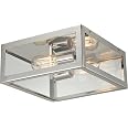 Elk Lighting 31211/2 Parameters Two Light Semi-Flush, Polished Chrome ...