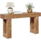 LITTLE TREE 63 Inches Long Console Table for Entryway, Sofa Table Behind Couch, Wooden Entry Table Foyer Hallway Table, Indus
