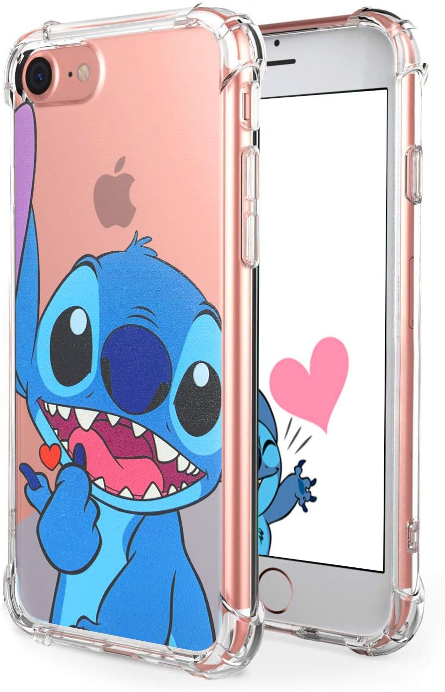 Logee Sweet TPU Cute Cartoon Clear Case for iPhone 6/6S 4.7โ,Fun Kawaii Animal Soft Protective Cover,Ultra-Thin Shockproof Funny Creative Character Chic Cases for Kids Teens Girls Boys(iPhone6