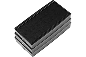 MARK 2000 E/30 Replacement Pad Compatible for 2000 Plus Printer 30 - Water Based - Pack of 3 - Black