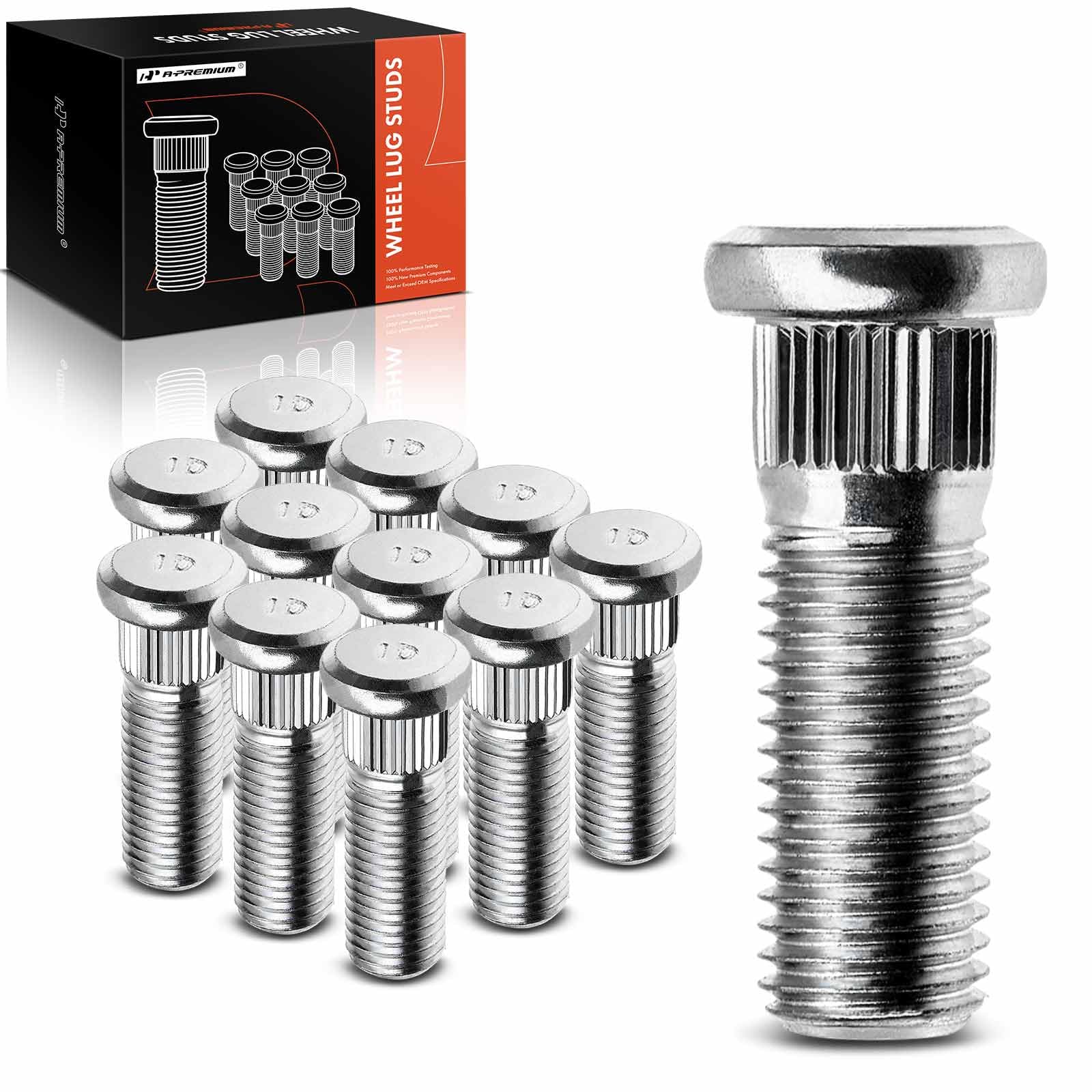 Photo 1 of A-Premium 12Pcs M12-1.5 Wheel Studs Compatible with Toyota Camry, RAV4, Corolla, Prius, Highlander, Sienna, Avalon & Chevrolet Prizm, Nova & Lexus ES300, ES330, ES350 & Pontiac Vibe & Scion & Geo