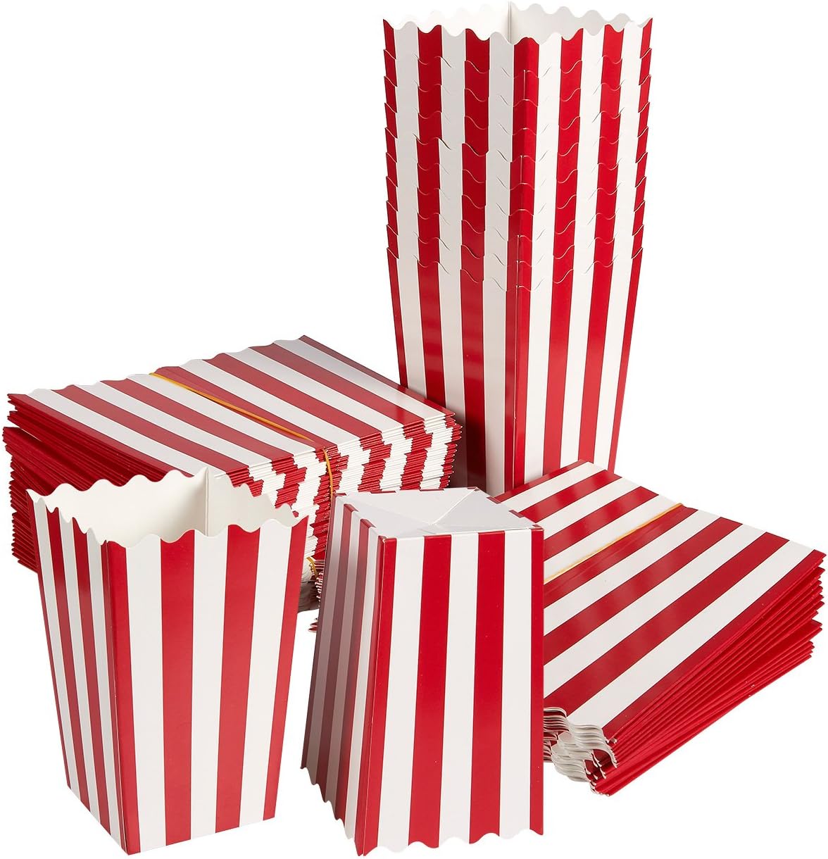 Movie Night Decorations, Popcorn Boxes (3 x 3.9 x 3 In, 100-Pack): Kitchen & Dining