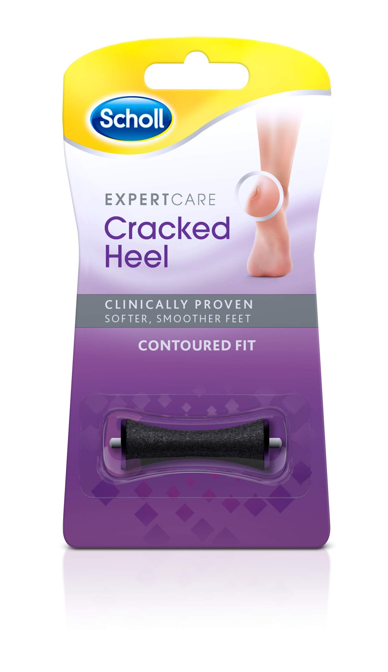 Scholl ExpertCare Cracked Heel Roller Head Refill - Use with Scholl Electronic Foot File and Pedi Systems - 1 Roller