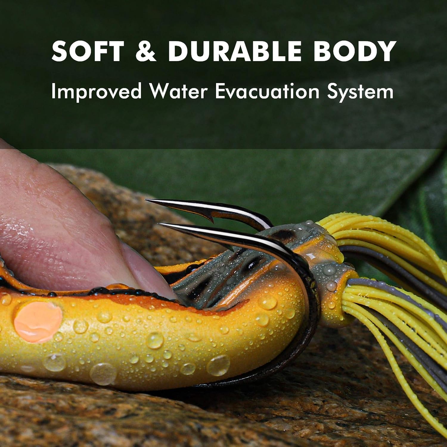 TRUSCEND Topwater Frog Fishing Lures with Silicone Leg Japan Design Weedless Soft Plastic Frogs Baits for Bass Musky Trout Artificial Lifelike Lures for Freshwater Saltwater Fishing Gear Gifts for Men : Sports & Outdoors