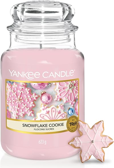 Yankee Candle Snowflake Cookie Large Jar | 150 Hours Burn Time