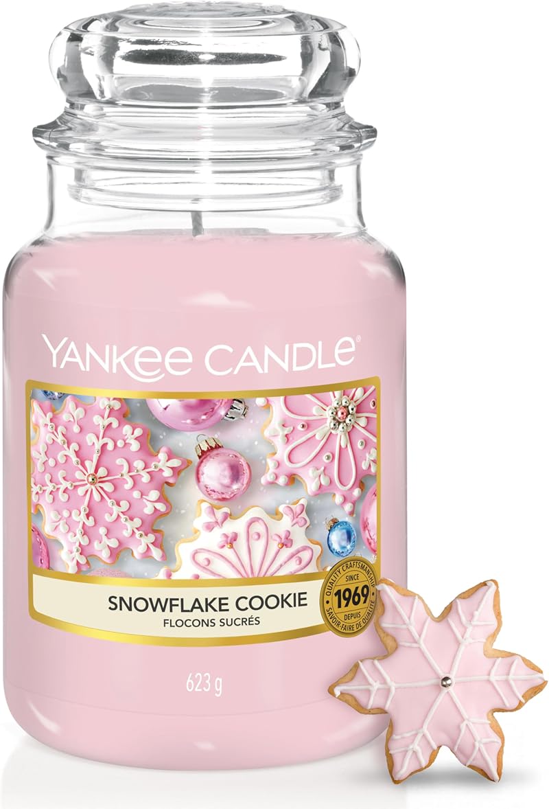 Yankee Candle Snowflake Cookie Large Jar | 150 Hours Burn Time