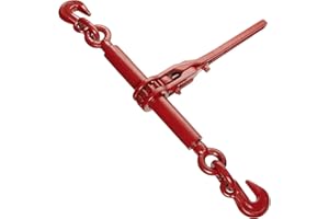 COLUMBUS MCKINNON CM 48360 Ratchet Forged Load Binder, Painted Red, 7100 lbs Working Load Limit, 3/8" Trade, 14" Handle