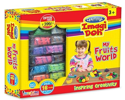 Craftival CID-021 Imagi Doh My Fresh Fruits, Multi Color