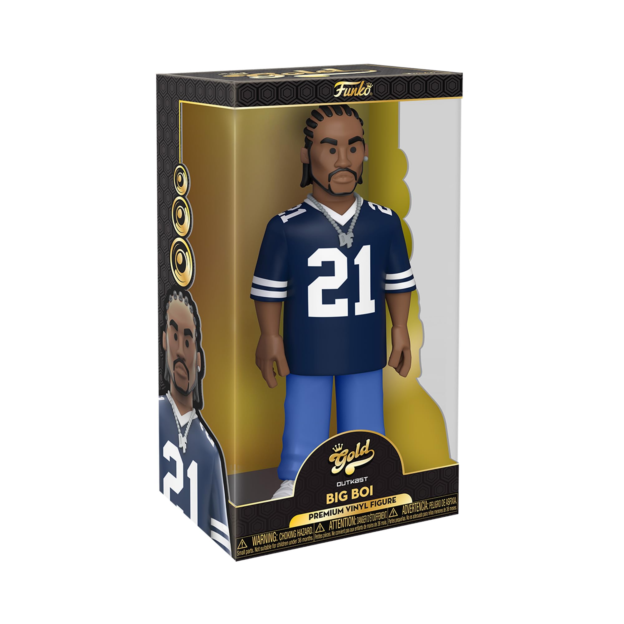 Funko Vinyl Gold 12": Outkast-Big Boi - (Fur Coat) - Collectable Vinyl Action Figure - Birthday Gift Idea - Official Merchandise - Ideal Toy for Music Fans - for Your Collection and Display