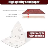 SHALL 120-Piece Sanding Sheets Mouse Pads Assorted Grits 40-240 11-Hole view 5
