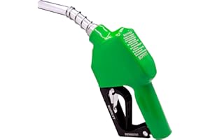 BORRITT 3/4'' inch Green NPT Automatic Shut-Off Fuel Nozzle With filter Perfect For Gas Stations Transportation Used for diesel,gasoline,kerosen（13/16"Spout Max Flow Rate 16 GPM ）