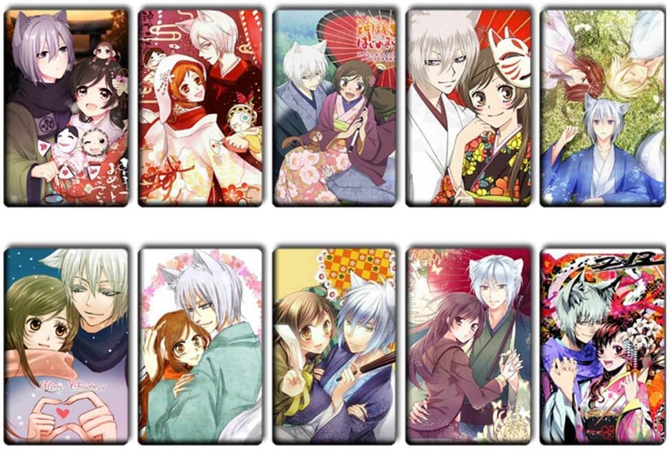 Fingertoys Japanese Anime Kamisama Love Poster Sticker LOMO Card Sticker Mini Card Stickers Suitable for Bus Card ID Card Best Gift for Anime Fans(Style 01)