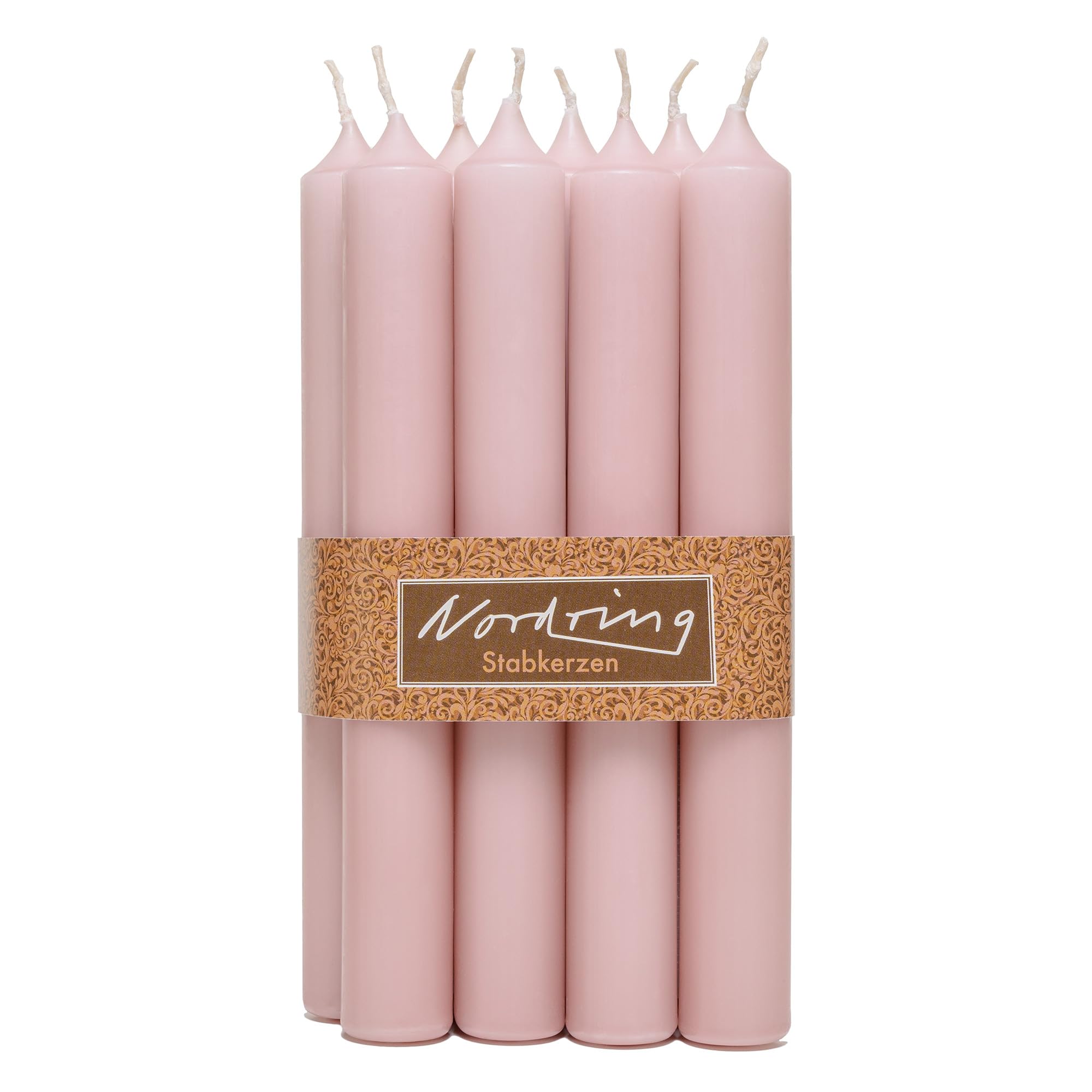 Nordring 8 Taper Candles 2.2 x 18 cm Mauve