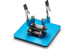 SainSmart Soldering Helping Hands 360° Adjustable Magnetic Arms, Compact 3.9"x3.9" Steel Base, Mini Soldering Station, Magnet