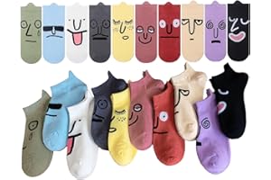Funny Crew Socks Colorful Novelty Cute Casual Crew Socks Gift Packs for Women Men