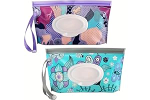 2pcs/Set Wipes Containers, Reusable Portable Wet Wipe Pouch, Wipe Dispenser Container, Travel Wet Wipe Holder, Christmas, Hal