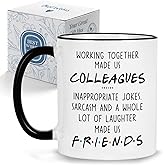 Palasarkaaa Funny Office Gifts for Women Men Coworkers, Appreciation Birthday Friendship Farewell Leaving Gifts for Colleague Bestfriend - 11 oz Cup Novelty Drinkware