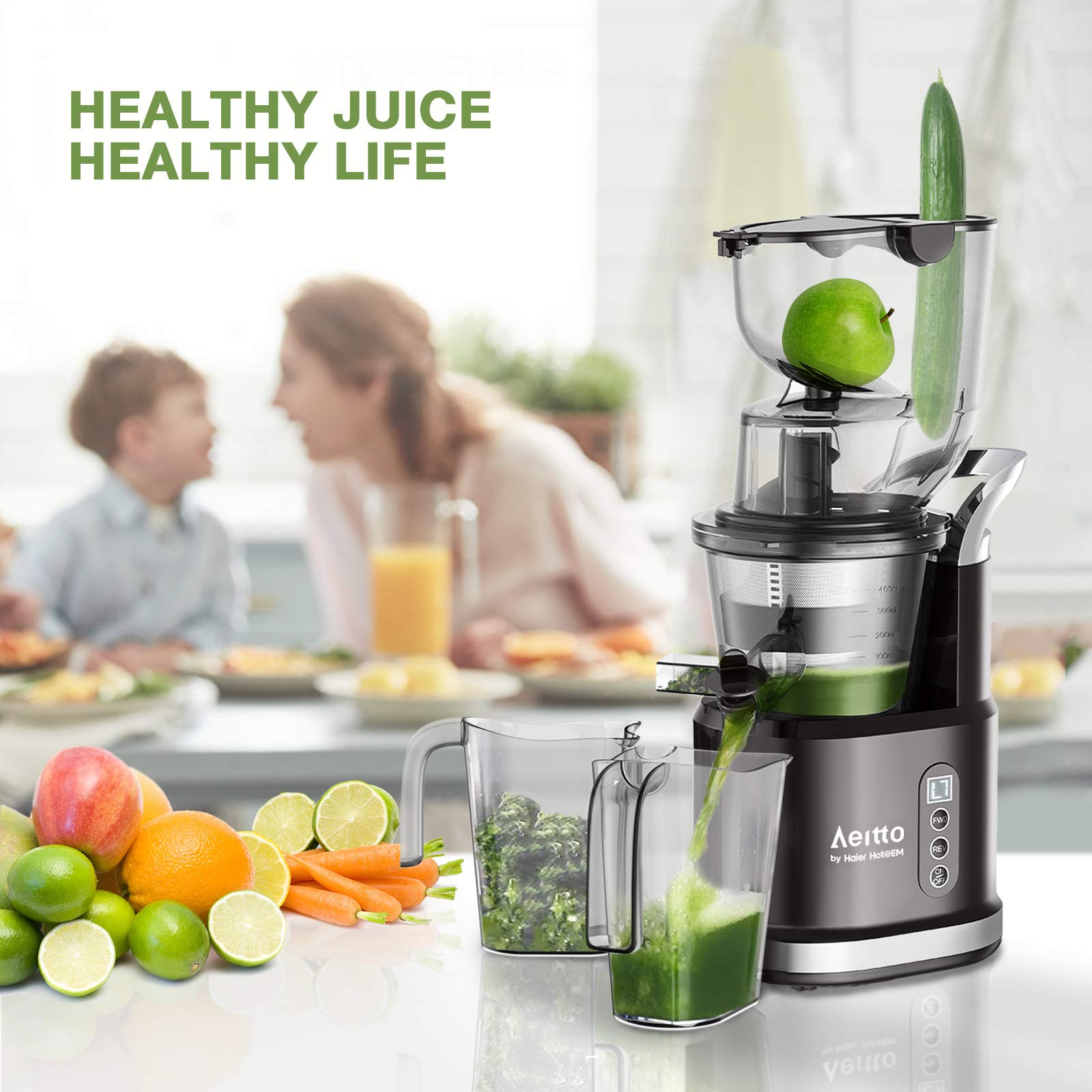 Mua Aeitto Slow Juicer, Slow Masticating Juicer Machine with Big Wide