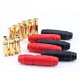SoloGood 6pairs Amass AS150 Male Female Anti Spark Connector Gold Plated Banana Plug Set for Battery ESC and Charge Lead
