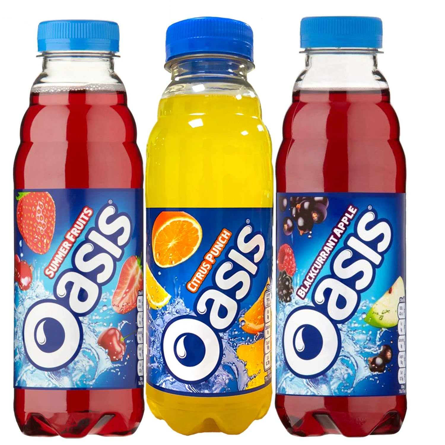New Oasis Fruit Juice Drink 500ml Apple Blackcurrant 12 New Oasis Fruit Juice Drink 500ml Apple Blackcurrant 12