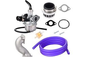 GOOFIT PZ19 Carburetor with Air Filter Carburetor Rebuild Kit Replacement for XR/CRF 50cc 70cc 90cc 110cc 125cc Moped ATV Tao