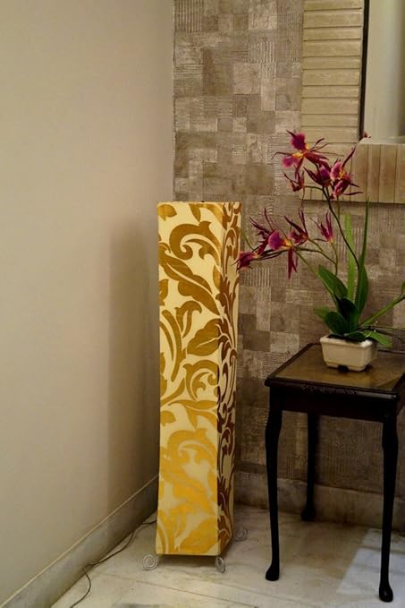 Tu Casa L-1024 Square 220-Watt Floor Lamp (Multicolour)