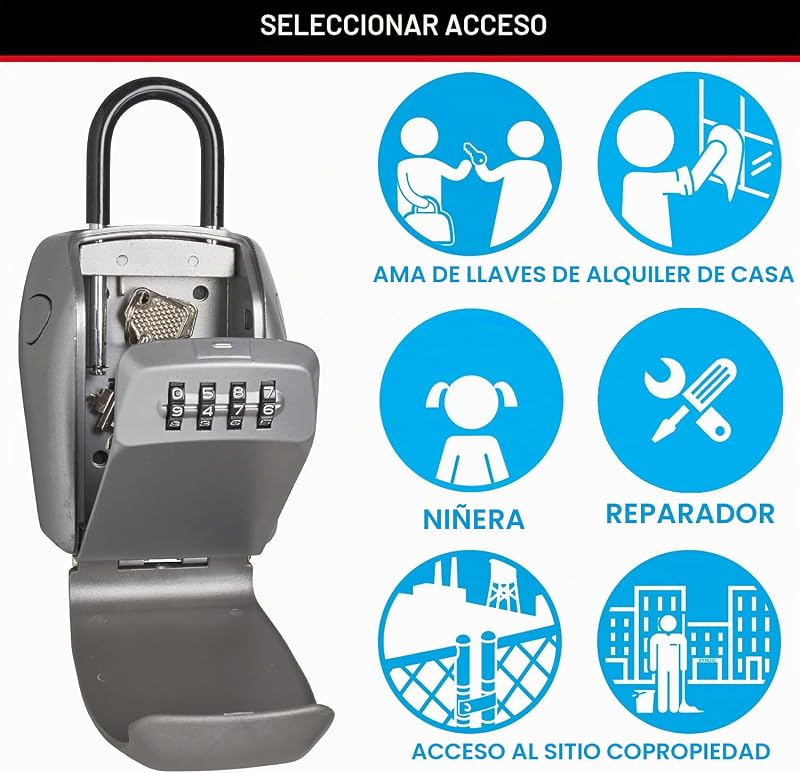 Cofre da Chave [Segurança Reforçada] [Com Arco] - 5414EURD - Cofre
