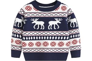 Colorful House Boys Girls Sweater Knit Christmas Cardigan Sweater Unisex Childs