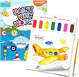 YPLUS Water Colouring Book for Children Painting Set with Thick Paper and Brush