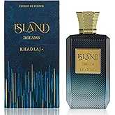 Khadlaj Island Dreams – Fruity, Floral, Woody, Musky – Extrait de Parfum Long-Lasting Fragrance for Unisex, 3.4 Ounce