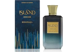 Khadlaj Island Dreams – Fruity, Floral, Woody, Musky – Extrait de Parfum Long-Lasting Fragrance for Unisex, 3.4 Ounce