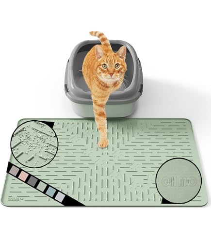 Litter Catching Rug Litter Catching Mat Rarenut Cat Litter Mat With Paw Design - 35x24 Inch ...