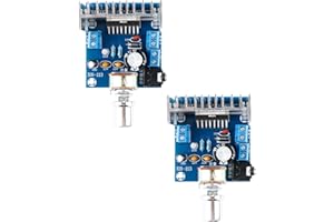 MusRock 2pcs TDA7297 Dual Channel Amplifier Board 8–18V DC 15W×2 20Hz–20kHz ±0.05% THD+N for Audio Module