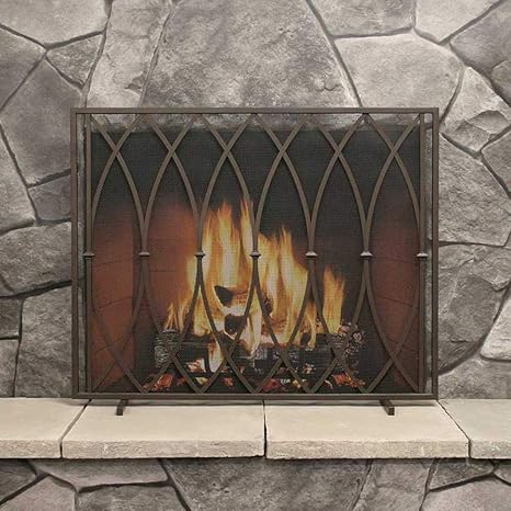Pantalla Chimenea Decoración de Pantalla Vintage Hearth Fire Guard