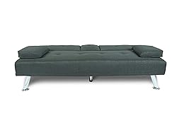 ERYE Linen Upholstered Futon Sofa Loveseat