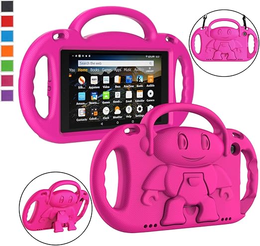 Ltrop Fire Hd 8 Tablet Case Fire 8 2018 Case For Kids Shock Proof Handle Friendly Stand Child Proof Case For Fire 8 Hd Display Tablet 2017 2018 Release Not For 2020 Fire Hd 8 Tablet Hot Pink Computers Accessories Amazon Com