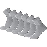 Big and Tall Diabetic Neuropathy Ankle Socks, King Size Mens Athletic Quarter Socks (Size: 13-16)