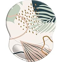 Mouse Pad with Support, Pain Relief Ergonomic Mouse Pad, Comfortable Durable Computer Mouse Pad Wrist Rest with Non-Slip PU B