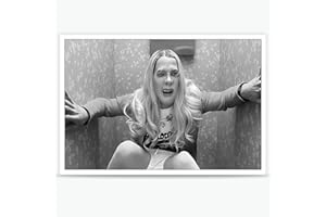 KIJDID Black and White Comedy Movies White Chicks Poster Funny Bathroom Decor Canvas Wall Art -Bathroom Pictures Canvas Print Painting Modern Funky Bathroom Wall Decor Bathroom 16x24in Unframed