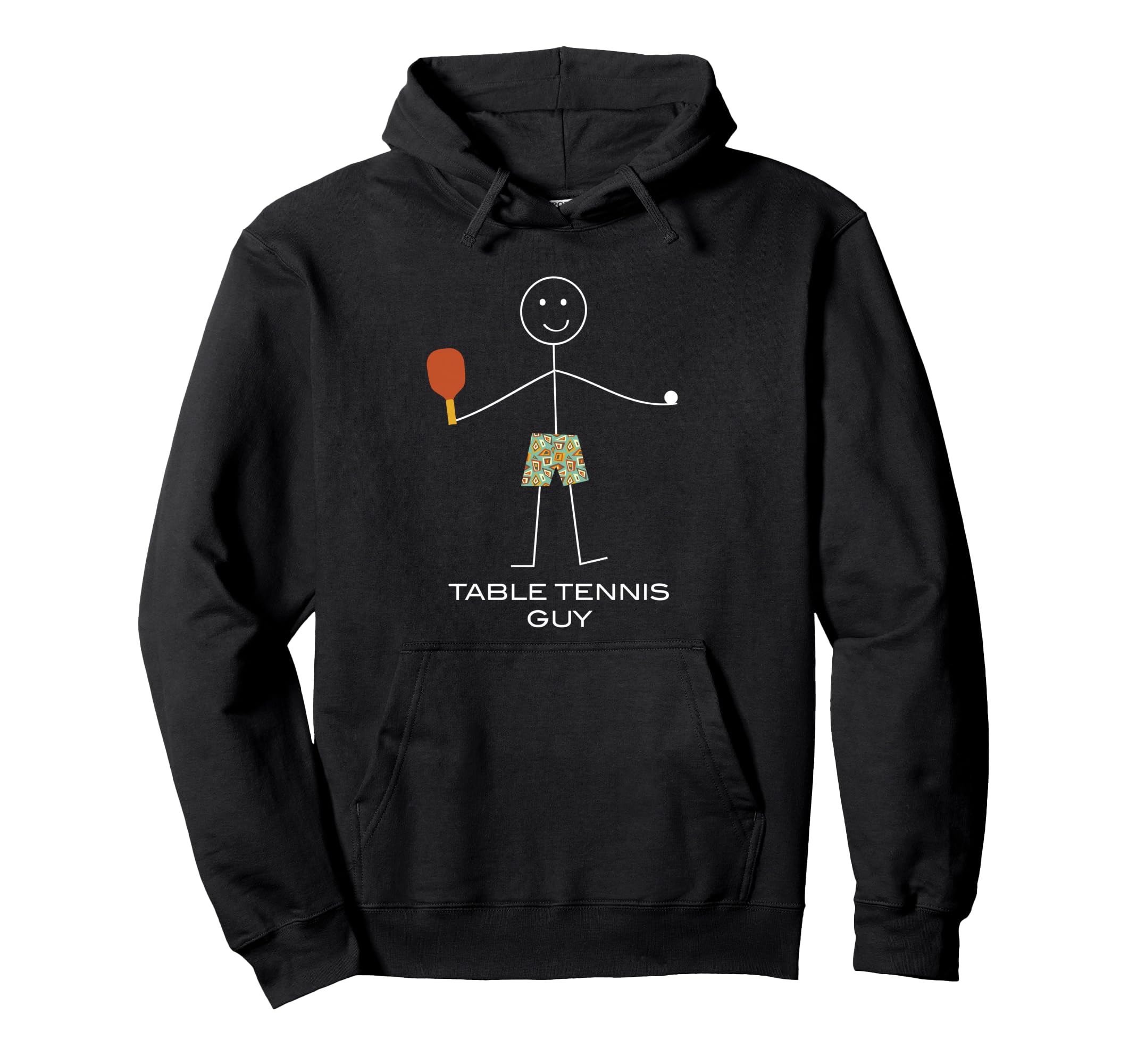 Funny Mens Table Tennis Guy, Boy Table Tennis Player Pullover Hoodie