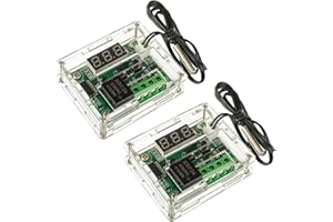 HUAREW W1209 12V DC Digital Temperature Controller Board Micro Digital Thermostat -50-110°C Electronic Temperature Temp Contr